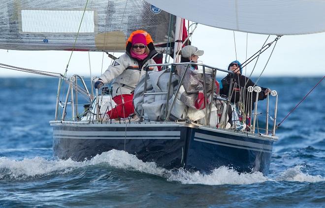 Mood Indigo leading S80. - Australian Women’s Keelboat Regatta 2014 ©  Steb Fisher